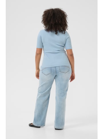 KAFFE curve T-shirt KCbritt Tight fit in Soft Chambray