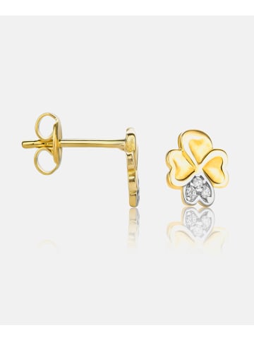 Diamant L'éternel Ohrringe aus 585 Gelbgold
