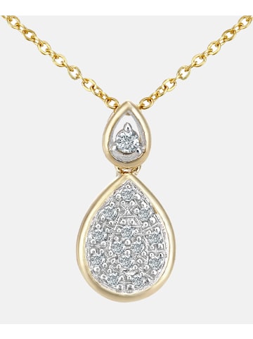 Diamant L'éternel Halskette mit Anhänger aus 375 Gelbgold mit Diamant