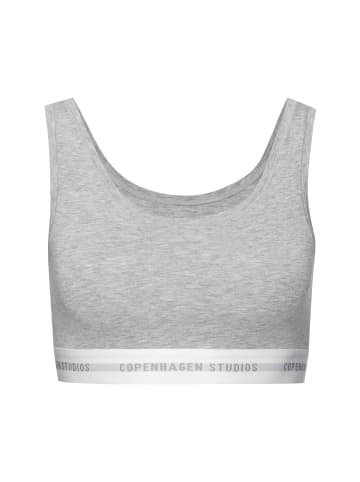 Copenhagen Studios Bustier in grau meliert, weiß