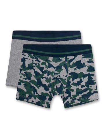 S. Oliver Boxershort 2er Pack in Grau/Blau/Grün