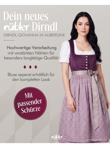 Nübler Midi Dirndl Giovanna in Aubergine