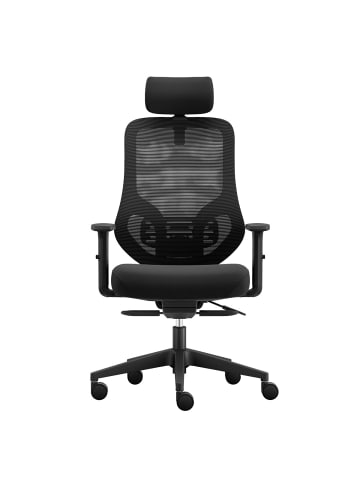 Lykke Bürostuhl Deluxe in Schwarz 61.7x65x121.6cm