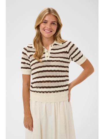 SAINT TROPEZ Strickpullover RosettaSZ Gerade Passform in Fondue Fudge