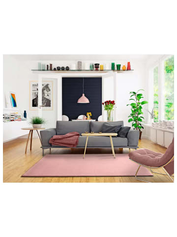 Atticgo Kurzflor-Teppich BERNA in rosa