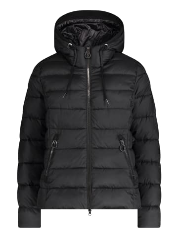 Betty Barclay Steppjacke mit Kapuze in Schwarz