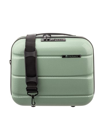 Franky ABS13 Beautycase Handgepäck Hartschale mit TSA-Schloss in green II
