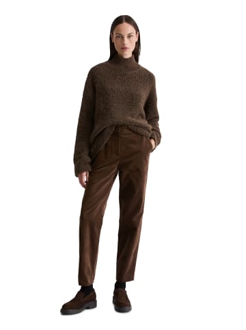 Marc O'Polo Bouclé-Pullover regular in shaded brown melange