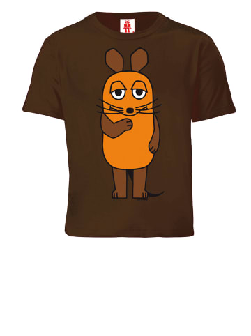 Logoshirt T-Shirt Sendung mit der Maus - Maus in braun