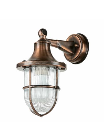 Licht-Erlebnisse Außen Wandlampe (B)14 x (H)27 cm in Kupfer Antik