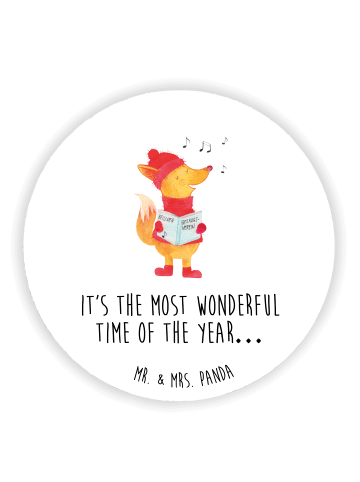 Mr. & Mrs. Panda magnet Fuchs Sänger mit Spruch in Weiß