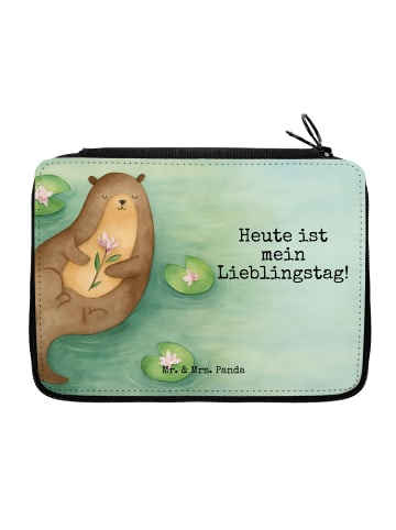 Mr. & Mrs. Panda Stifteetui Otter Seerose Design mit Spruch in Weiß