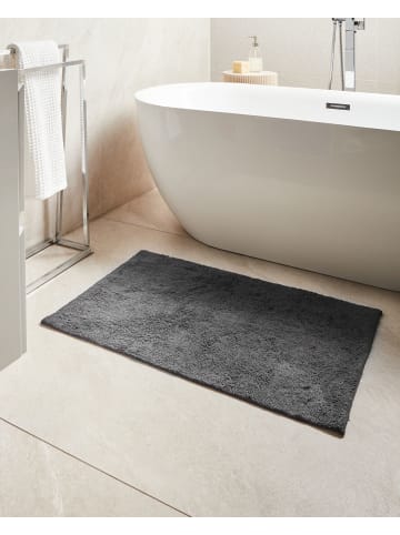 Beliani Badematte GOELA in Schwarz - (W) 60 x (L) 90 cm