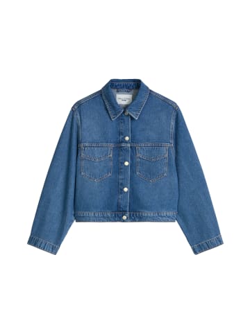 Marc O'Polo DENIM Oversize-Jeansjacke cropped in Medium Blue