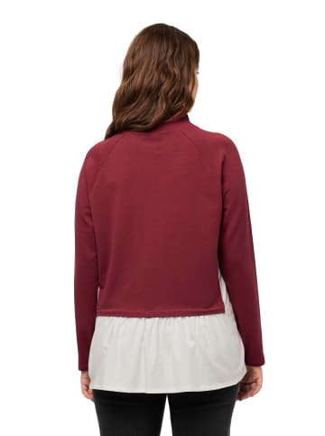 Ulla Popken Sweatshirt in beere