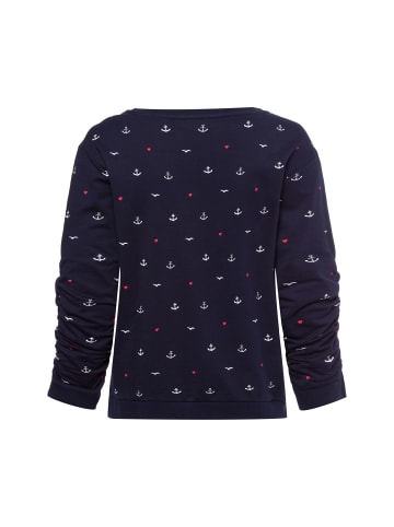 Franco Callegari Sweatshirt in marine weiß