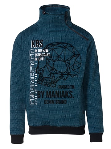 KOROSHI Sweatshirt. in petrol