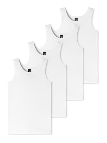 Schiesser Unterhemd / Tanktop Teens Boys 95/5 Organic Cotton in Weiß