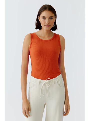 Oui Top FILIZ in burnt tangarine