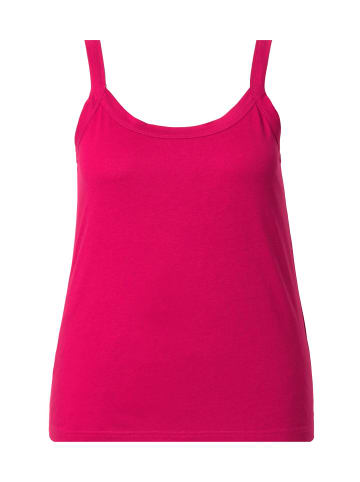 Ulla Popken Strick-Top in dunkle himbeere