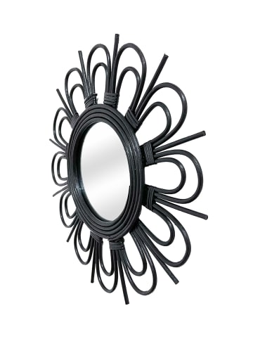 Kayoom Rattan Spiegel Aina 225 in schwarz
