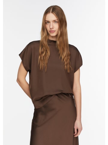 comma Bluse in 8943_dunkelbraun