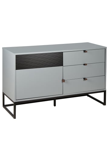 home24 Kommode KOONO 120 cm mit Tür in Blaugrau