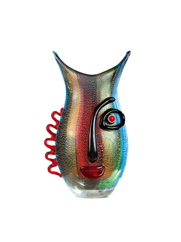 GILDE Vase "Vista" in Bunt - H. 32 cm