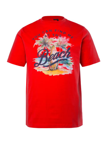 Men Plus Kurzarm T-Shirt in chilirot