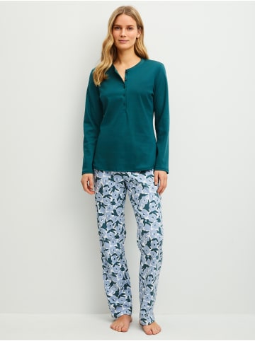 Calida Pyjama in dark petrol