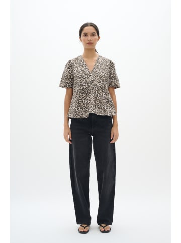 InWear Kurzarm-Bluse DabneyIW Gerade Passform in Classic Leopard