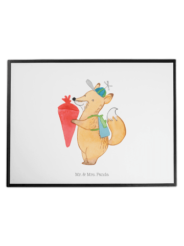 Mr. & Mrs. Panda Schreibunterlage Fuchs Schulkind ohne Spruch in Weiß