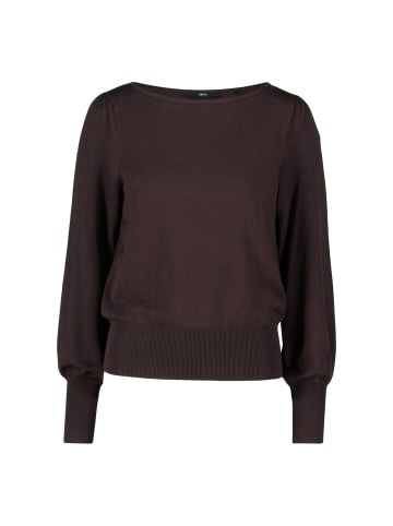 Zero  Strickpullover mit Ballonärmeln in Chocolate Plum