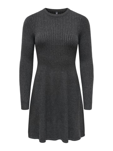 ONLY Strickkleid in Dark Grey Melange