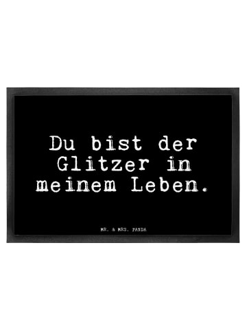 Mr. & Mrs. Panda Fußmatte Du bist der Glitzer... mit Spruch in Schwarz