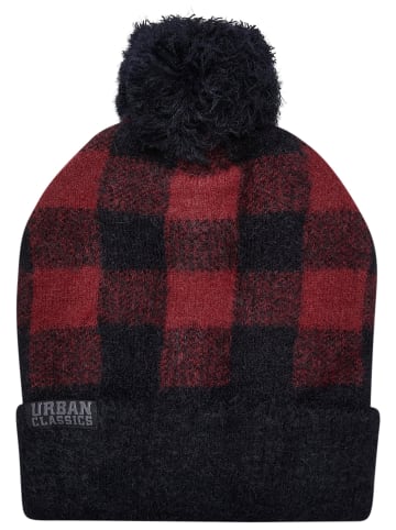 Urban Classics Urban Classics Unisex Pom Beanie in black/red