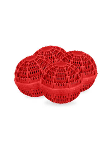 relaxdays 4 x Waschball in Rot