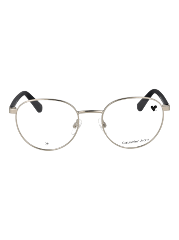CALVIN KLEIN JEANS Unisex Gestelle mit Sonnenbrillen-Clips Panto Silber