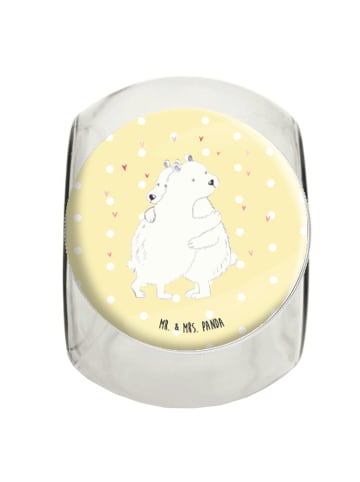 Mr. & Mrs. Panda mehrzweckglas Eisbär Umarmen ohne Spruch in Gelb Pastell