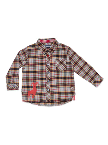 Nyani Jungen Hemd "SHIRT CAPRICORN MICK" in Blau/Rot/Beige