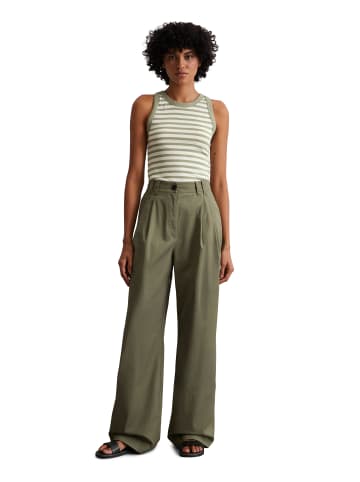 Marc O'Polo Streifen-Tanktop slim in multi/ smooth sage