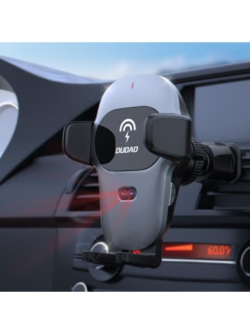 COFI 1453 F20xs Automatische Autohalterung mit Qi Wireless Charger 15 W – Grau in Grau