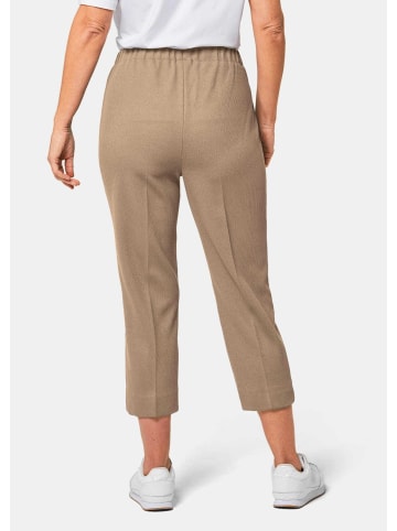 GOLDNER Sportive 7/8-Hose mit Biesen in sand