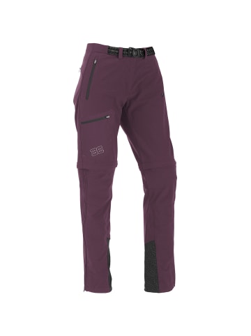 Maul Sport T-Zip Wanderhose Oakville mit Logo in Bordeaux