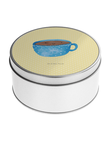Mr. & Mrs. Panda Aufbewahrungsbox Kaffee Tasse ohne Spruch in Gelb Pastell