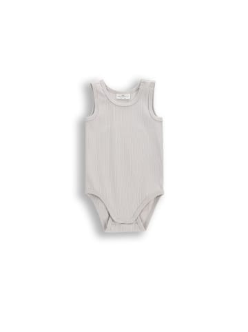 Coccodrillo Rippen-Body ohne Ärmel in grau