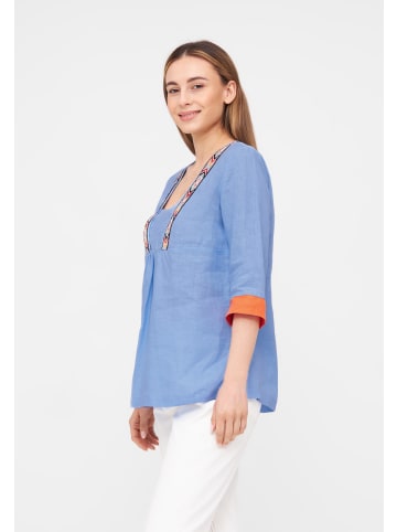 TOOCHE Bluse "Happy" in blau