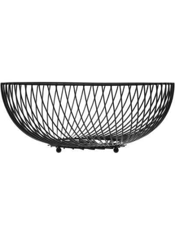 5five Simply Smart Obstschale aus Metall mit Kugelbeinen 30CM in Schwarz, Ø 30 cm