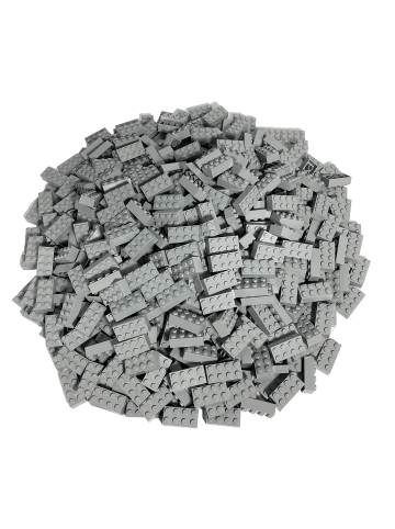 LEGO 2x4 Bausteine 3001 100x Teile - ab 3 Jahren in gray
