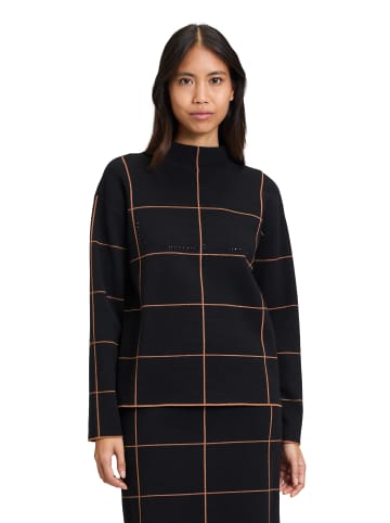Betty Barclay Strickpullover langarm in Patch Black/Brown